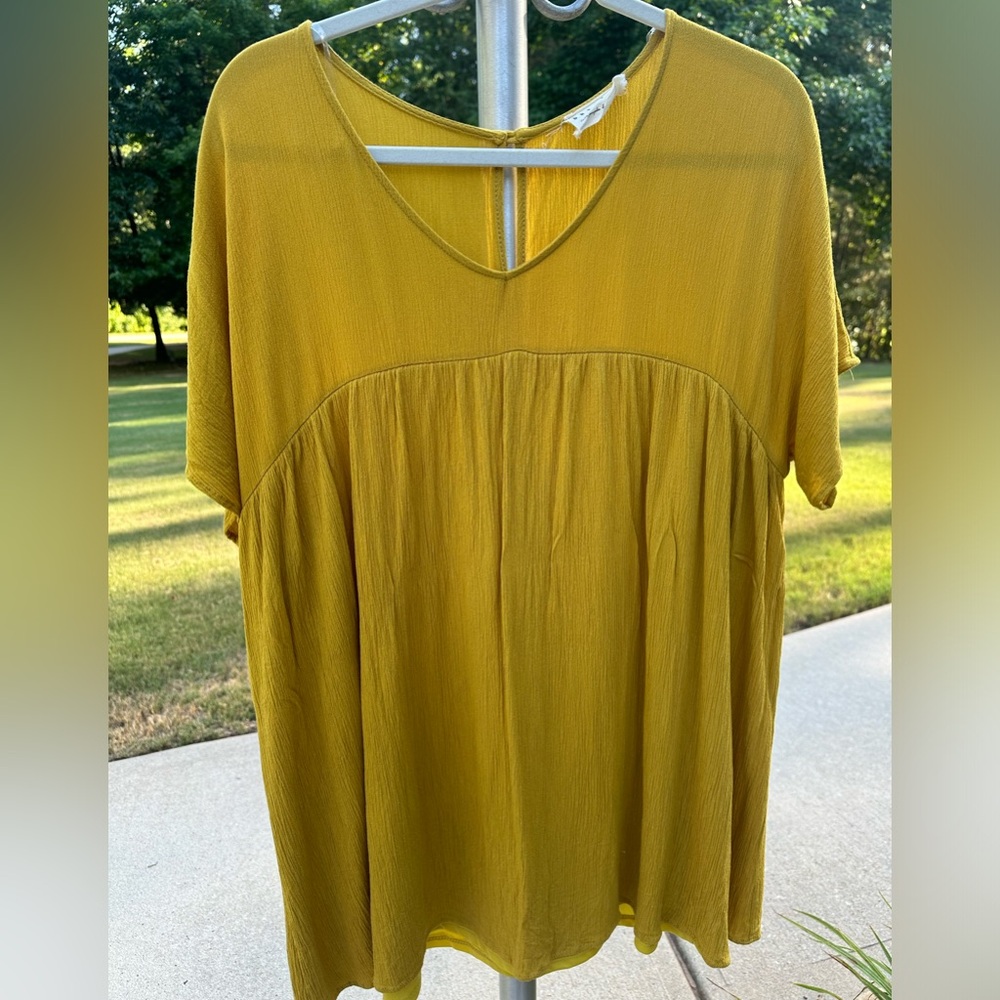 Dress Up Women's Short Sleeve Empire Waist Mini Dress